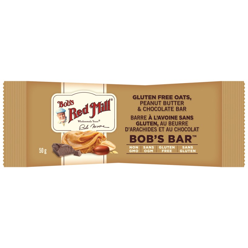 Bob's Red Mill Peanut Butter Chocolate and Oats Bob's Bar - 50g