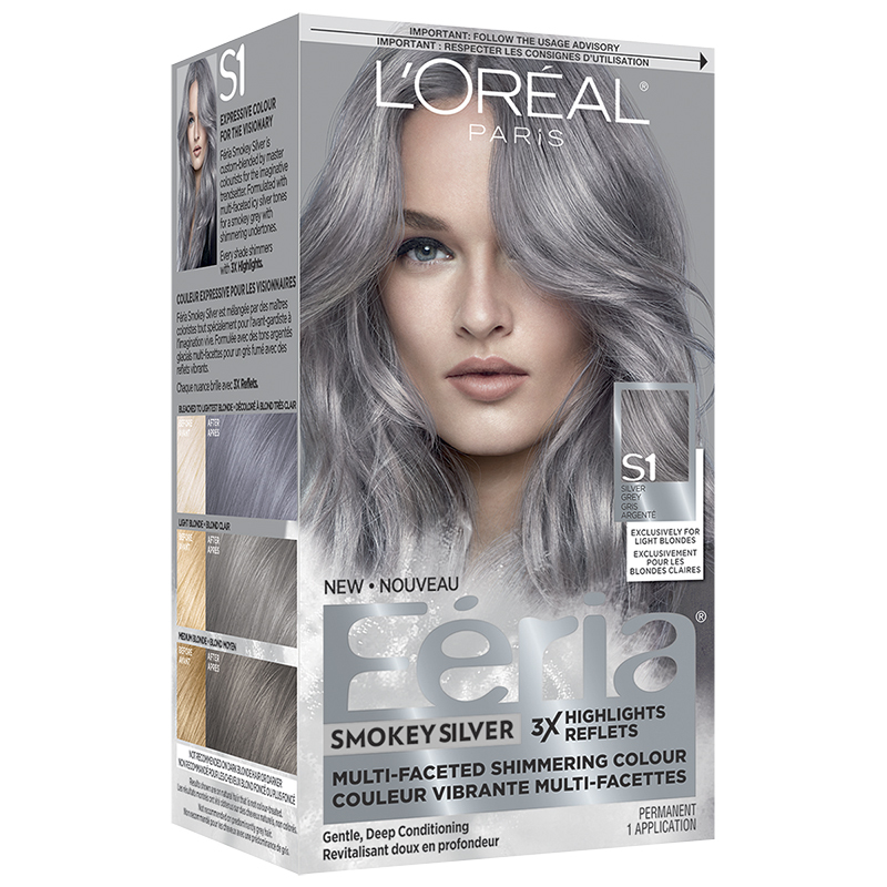 L'Oreal Feria Hair Colour - S1 Silver Grey