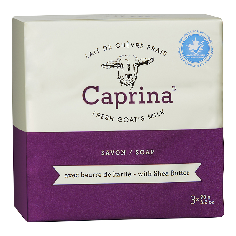 Caprina by Canus Fresh Goat's Milk Soap - Shea Butter - 3 x 90g
