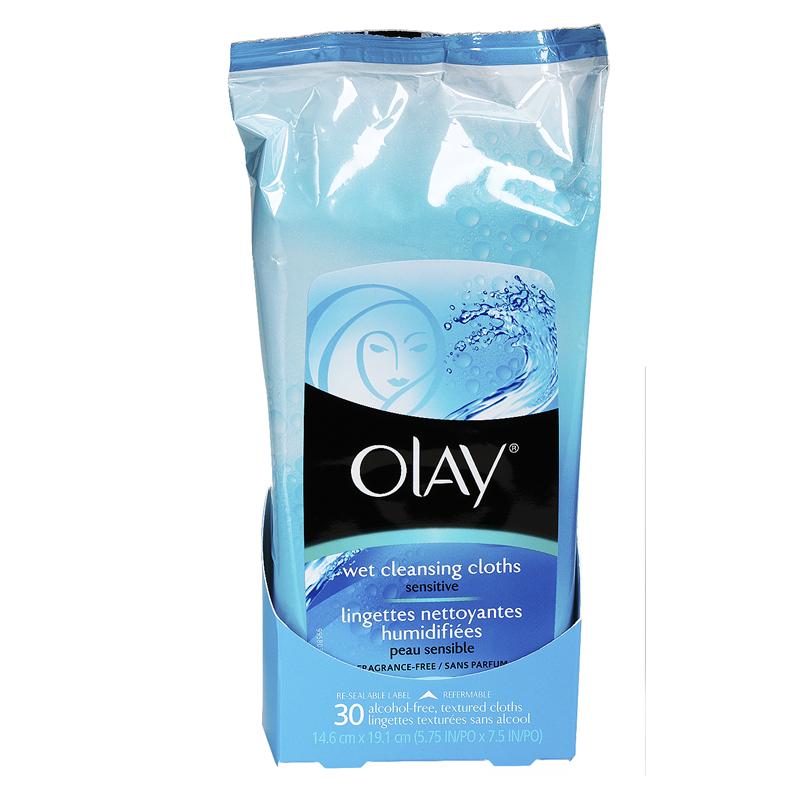 Olay Wet Cleansing Cloths for Sensitive Skin - 30s