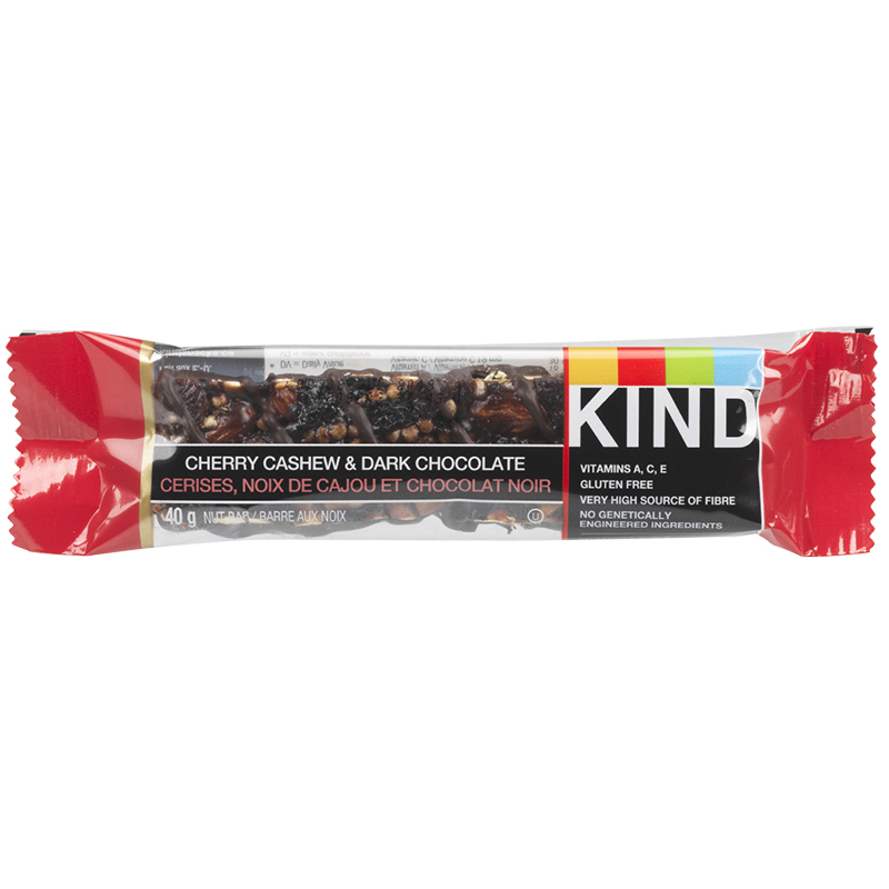 Kind Plus Bar - Dark Chocolate Cherry Cashew - 40g ...