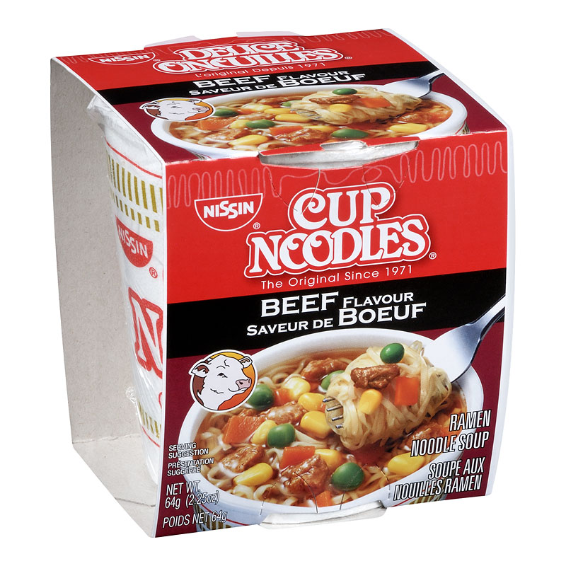 Nissin Cup Noodle - Beef - 64g | London Drugs