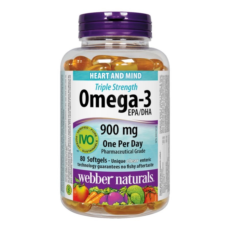 Webber Naturals Omega-3 Triple Strength Softgels - 80s