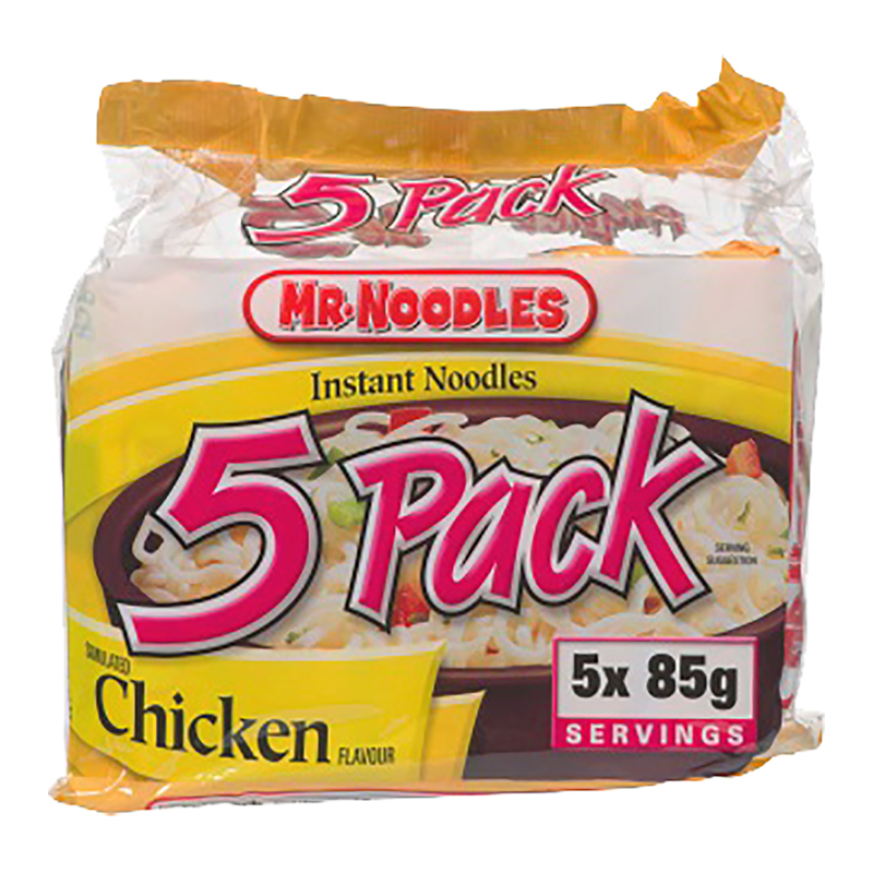 Mr. Noodles Instant Noodles - Chicken - 5x85g packs