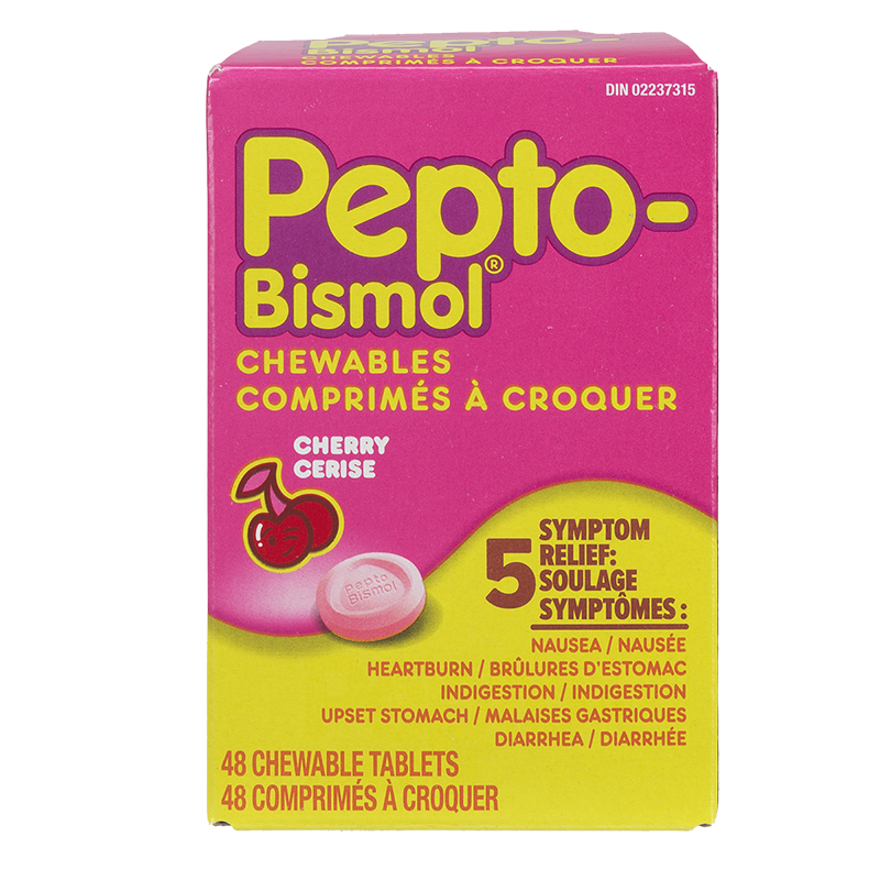 Pepto-Bismol Chewable Tablets - Cherry - 48s