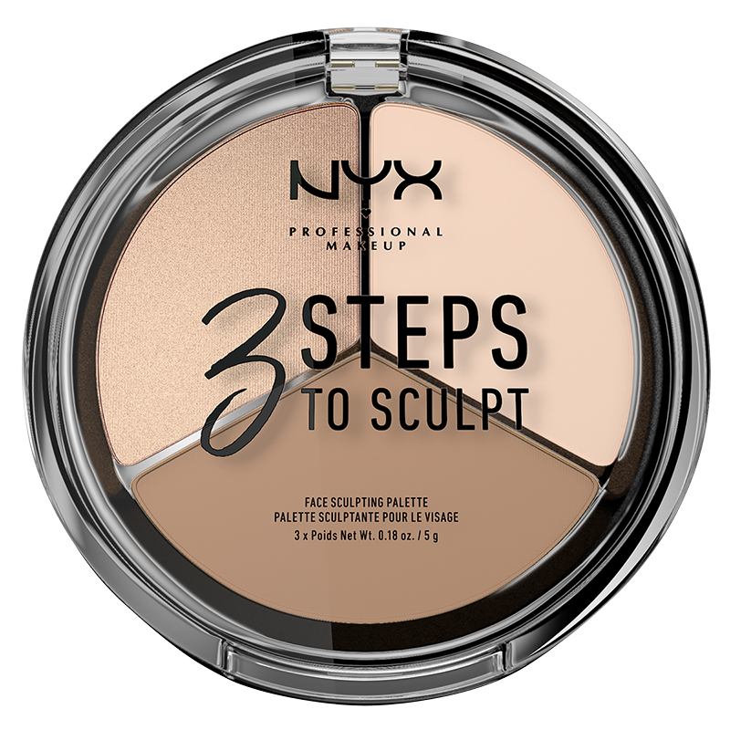 NYX Professional Makeup 3 Steps To Sculpt Face Sculpting Palette - Fair