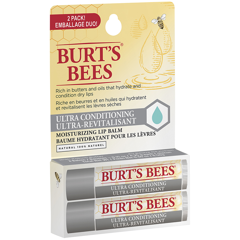 Burts Bees Ultra Conditioning Moisturizing Lip Balm, 2 ct - Foods Co.