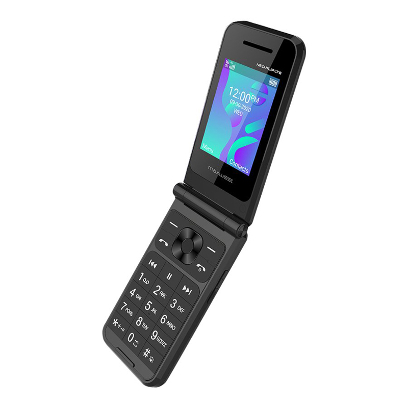 Maxwest Neo Flip 4G LTE Mobile Phone - Black - NEO FLIPLTE