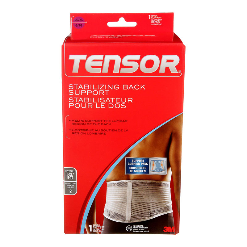 Tensor Stabilizing Back Support Brace - Adjustable