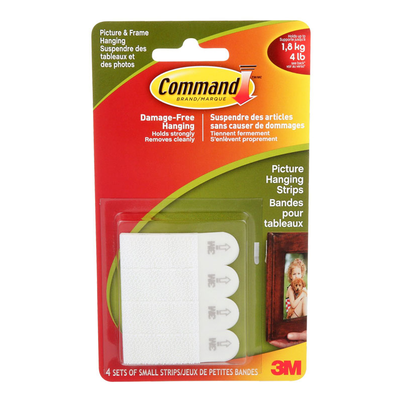 3M Command Small Picture Hanging Strips Damage Free 24 Strips 12 Pairs 3 PACK 
