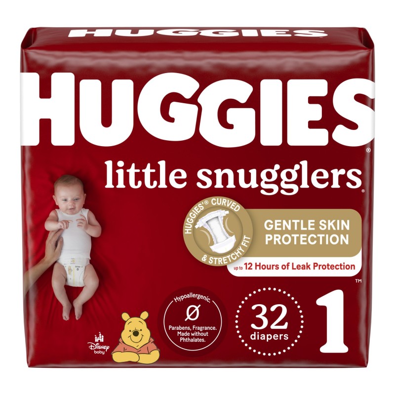 Huggies Little Snugglers Baby Diapers - Size 1 - 32 Count