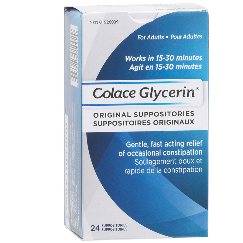 Colace Original Glycerin Suppositories - 24s