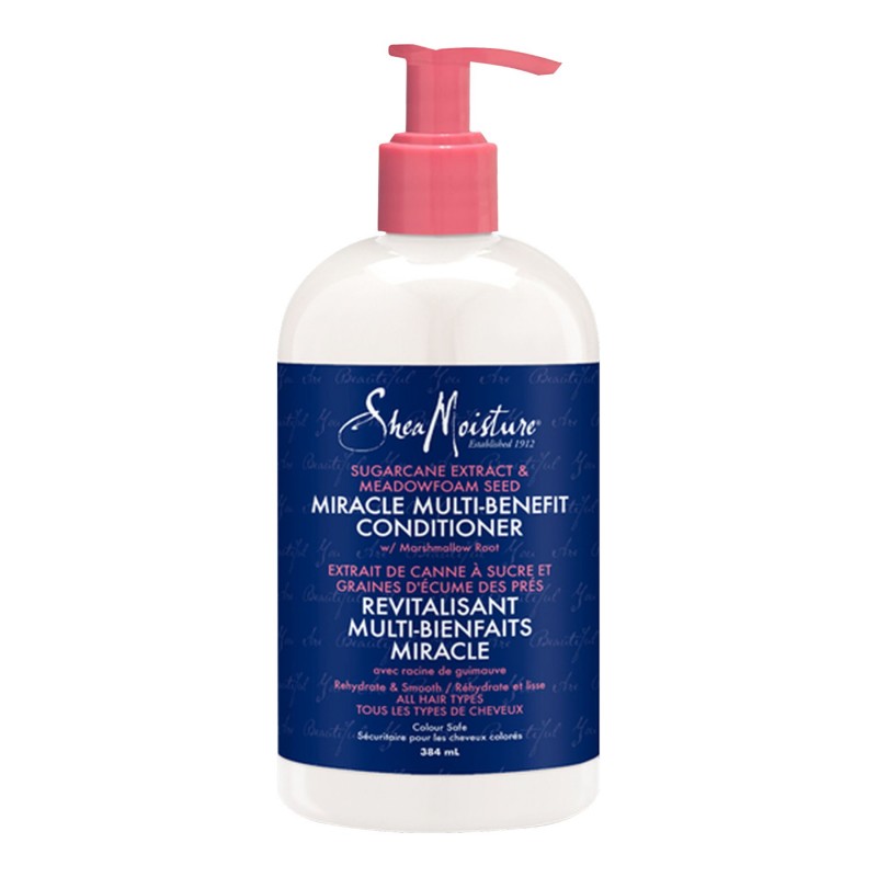 SheaMoisture Sugarcane Extract and Meadowfoam Seed Miracle Multi-benefit Conditioner - 384ml
