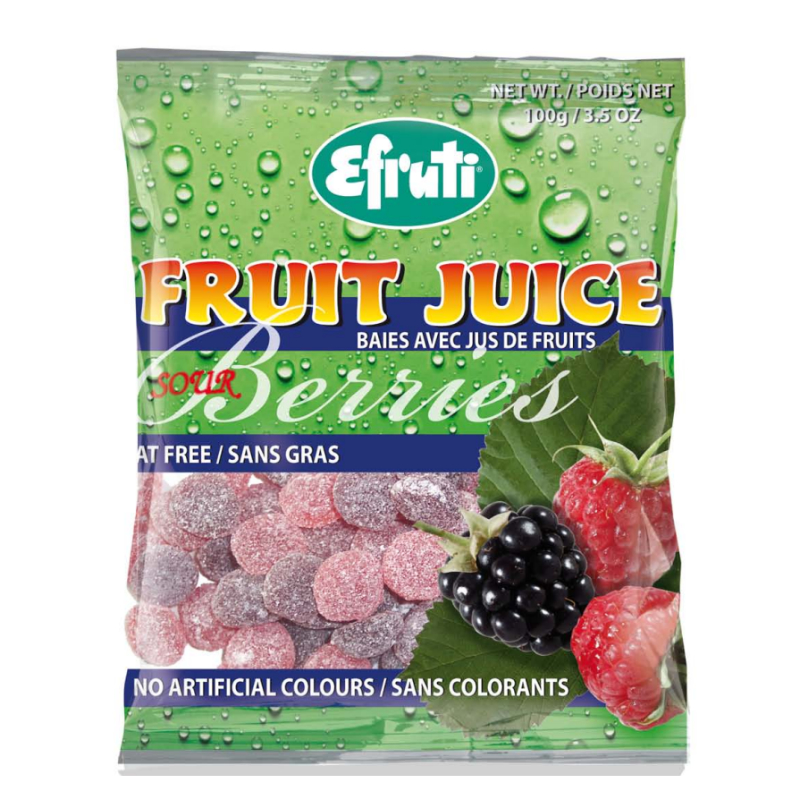 Efruti Sour Fruit Juice Berries - 100g