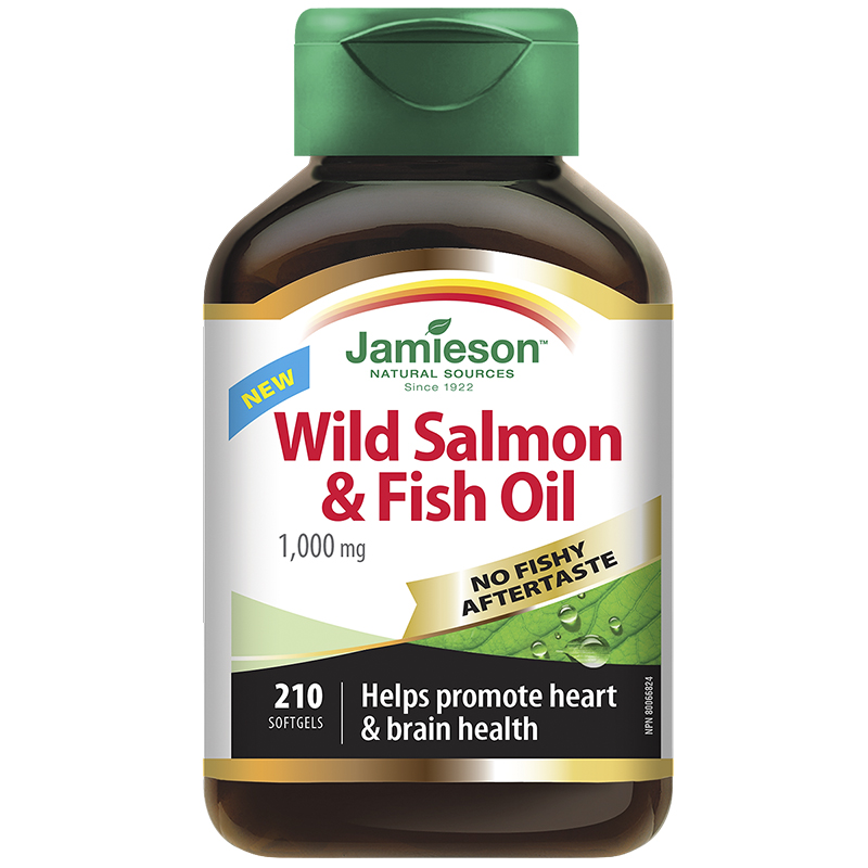 Jamieson Wild Salmon & Fish Oil - 1,000 mg - 210s