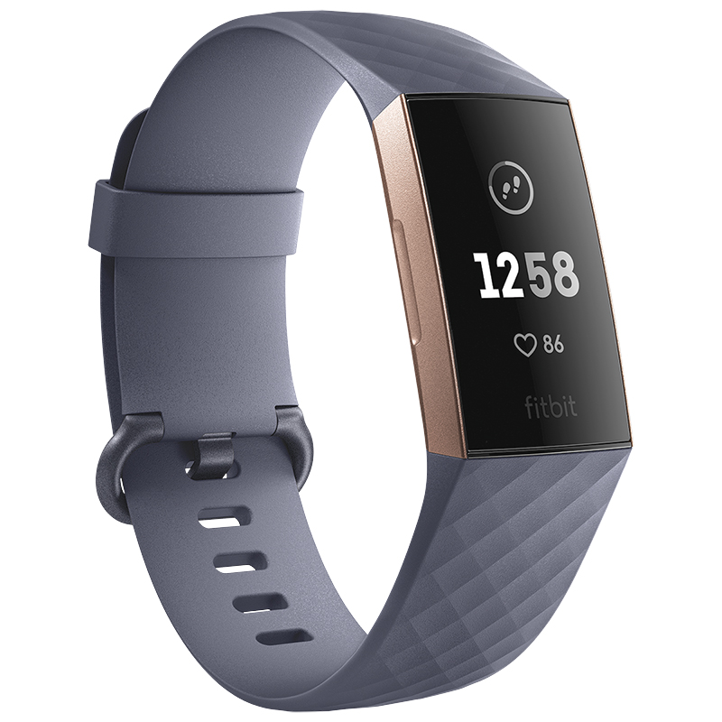 Fitbit Charge 3 Blue Grey Rose Gold London Drugs