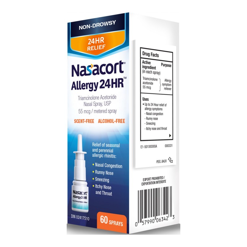 Nasacort Allergy 24HR Spray - 60 sprays