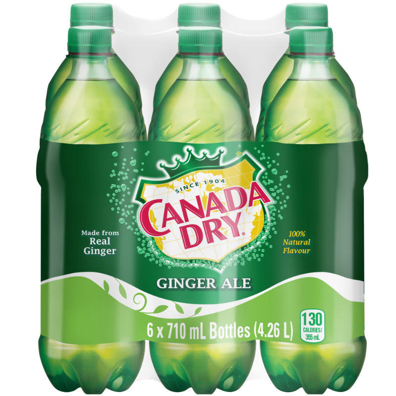 Canada Dry Ginger Ale - 6 x 710ml