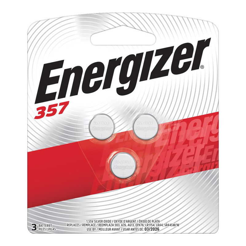 Energizer Zero-Mercury Silver Oxide Button Cell Batteries - 1.5V - 3's