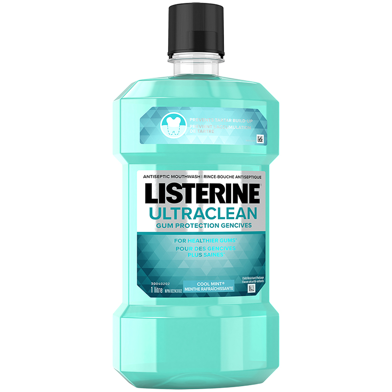 Listerine Ultraclean Gum Protection Antiseptic Mouthwash - 1L