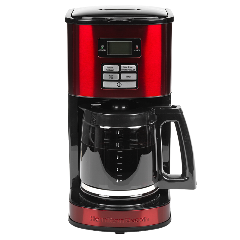 Hamilton Beach 12 Cup Digital Coffee Maker - Metallic Red