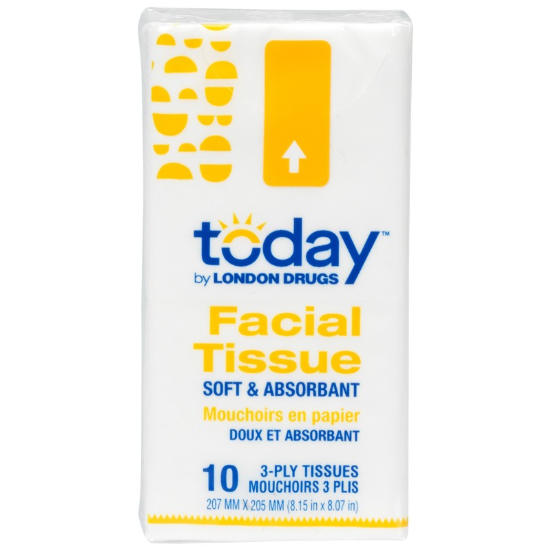 Today by London Drugs Facial Tissue - 1pk/3ply