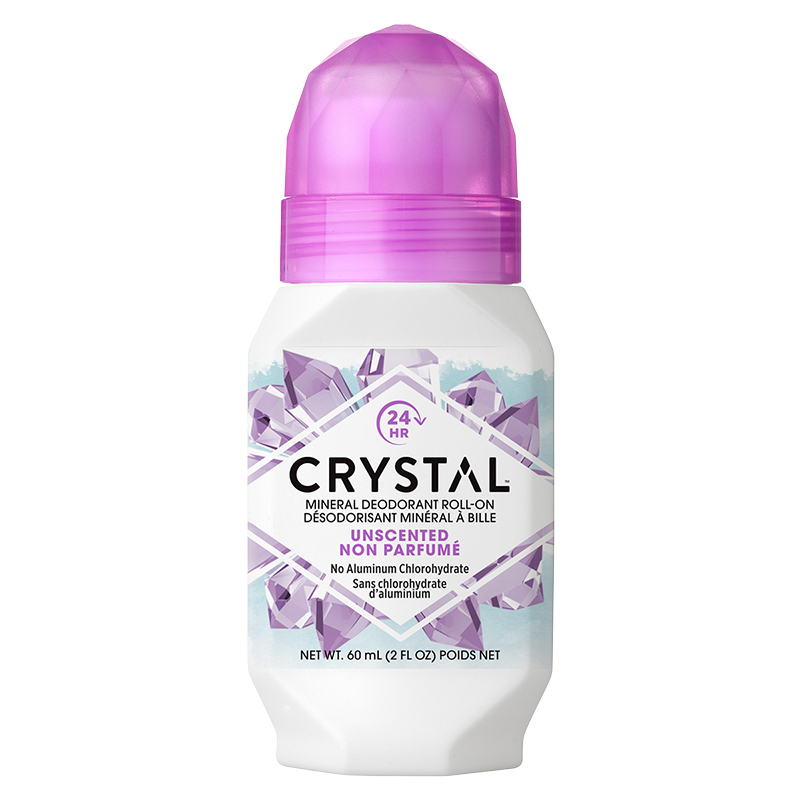 Crystal Mineral Deodorant Roll On - Unscented - 60ml