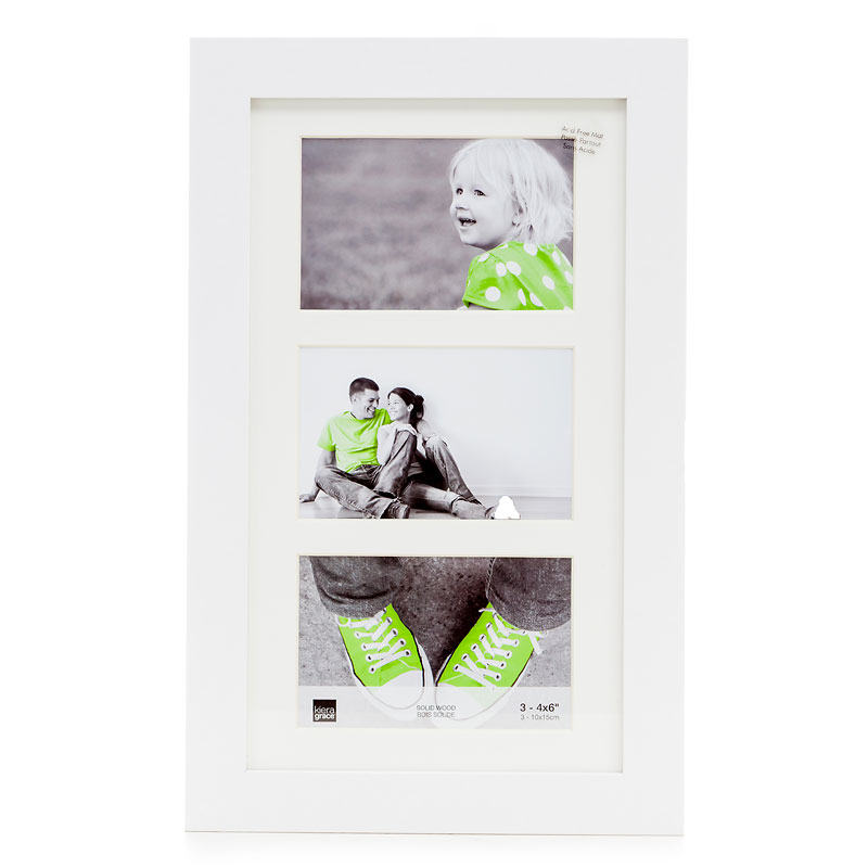 Kiera Grace Langford Collage Frame - White - 3-4x6 Inch - PH41830-2