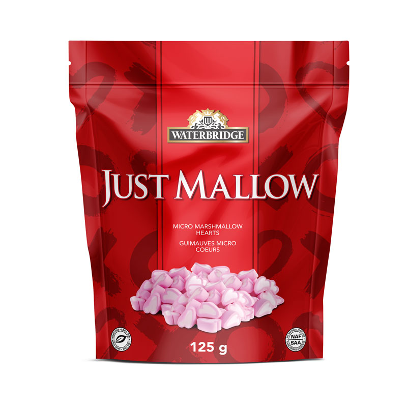 Waterbridge Just Mallows Micro Marshmallow Hearts - 125g