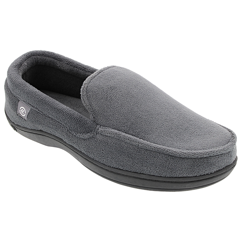 Isotoner Men's Microterry Moccasin Slippers | London Drugs