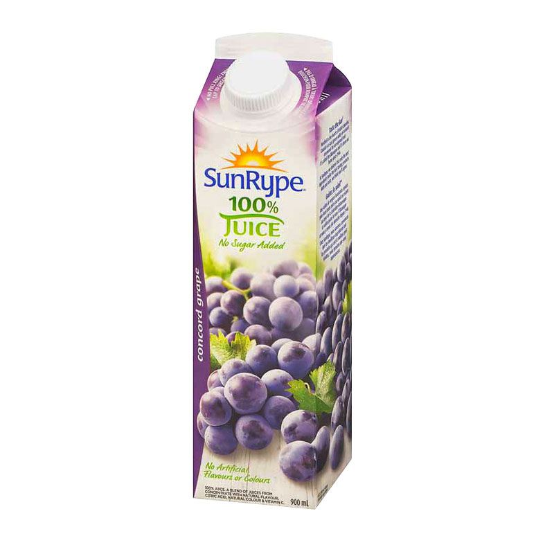 SunRype Fruit Juice - Concord Grape - 900ml