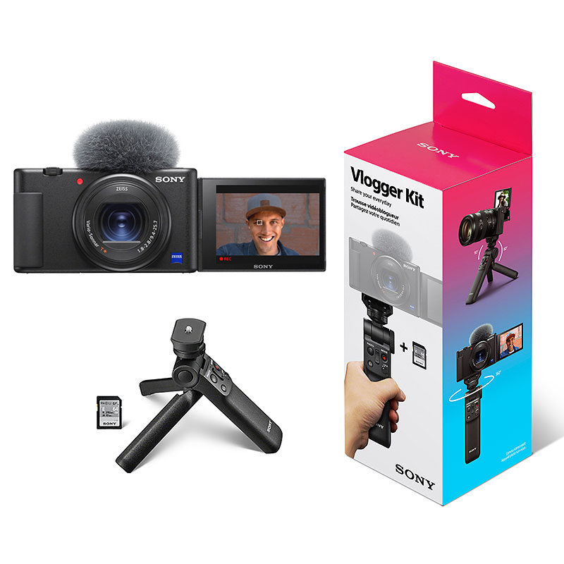 Sony ZV-1 Camera with Vlogger Accessory Kit - Black - PKG #54832