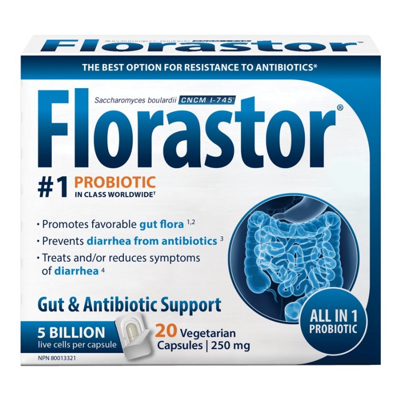 Florastor Probiotic Vegetarian Capsules - 20s