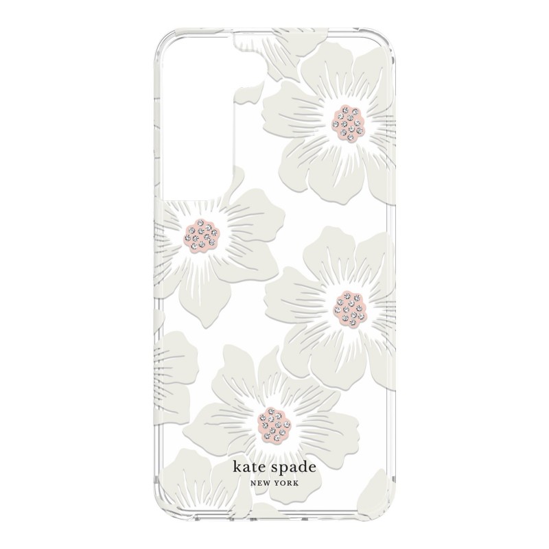 Kate Spade New York Protective Hardshell Case for Samsung Galaxy S22 - Cream/Clear