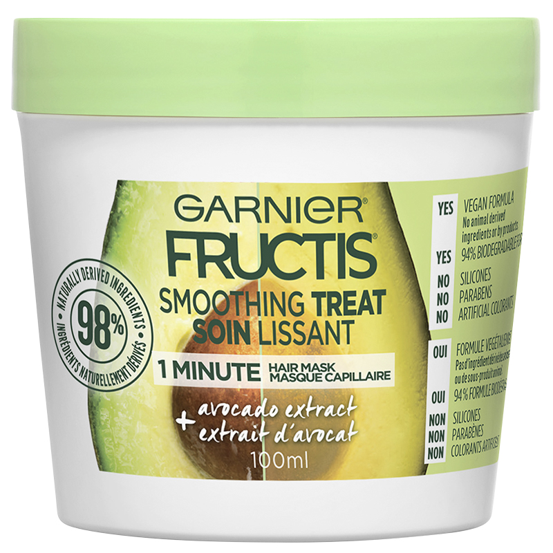 Garnier Fructis Smoothing Treat 1 Minute Hair Mask - Avocado - 100ml