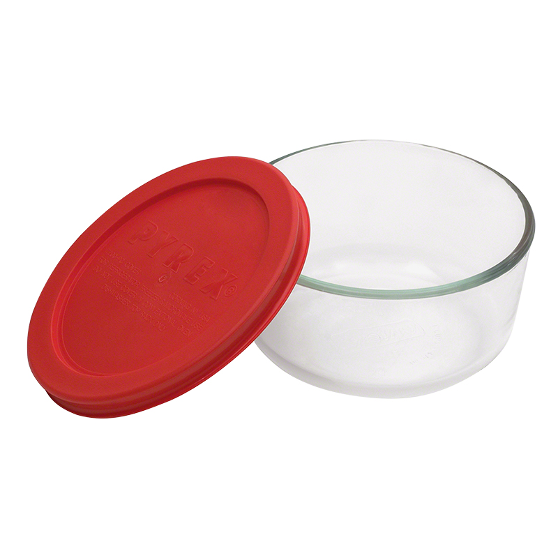 Pyrex Round Storage with Red Lid - 2 cup