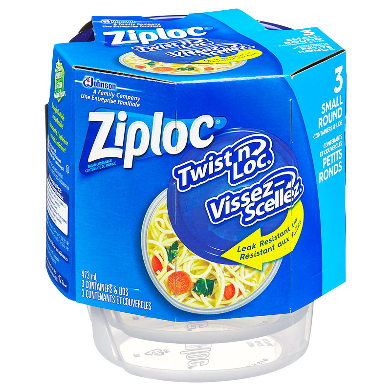 Ziploc Twist N Loc Small 3, Ziploc Round Containers