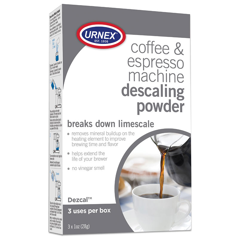 Urnex Dezcal Coffee Machine Descaling Powder - 3 pack