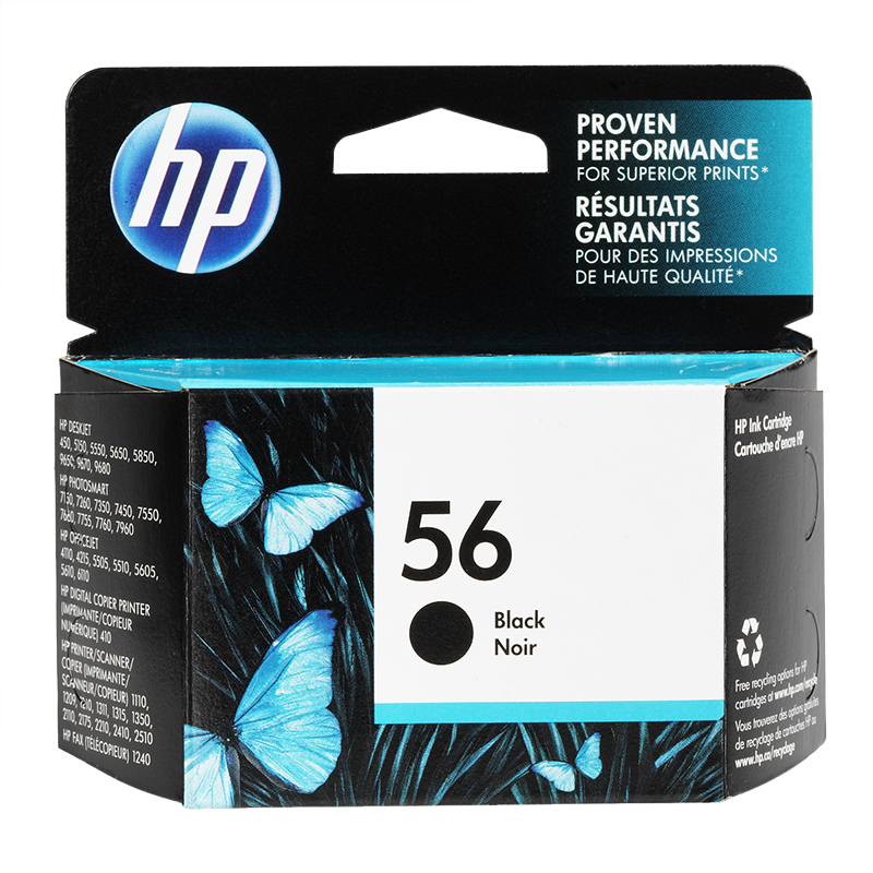 HP 56 PhotoSmart 7150/7350/7550 Ink Cartridge - Black - C6656AN