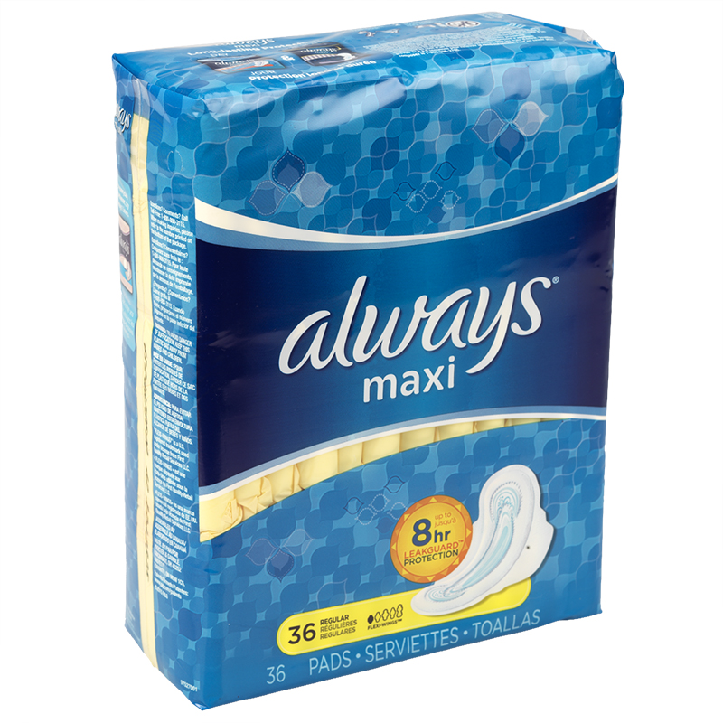 Always Maxi with Flexi-Wings - Regular - Unscented - 36s