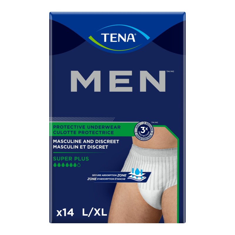 Tena MEN Protective Super Plus Incontinence Underwear - Large/Extra Large - 14's