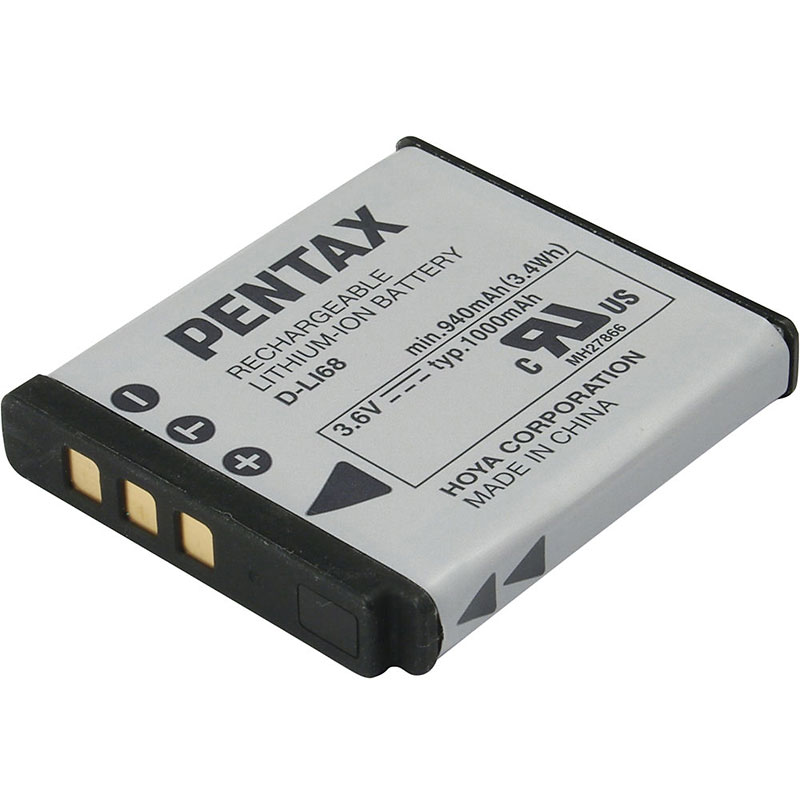 Pentax D-LI68 L-ion Battery - 39063