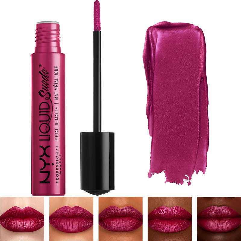 NYX Professional Makeup Liquid Suede Metallic Matte Lipstick