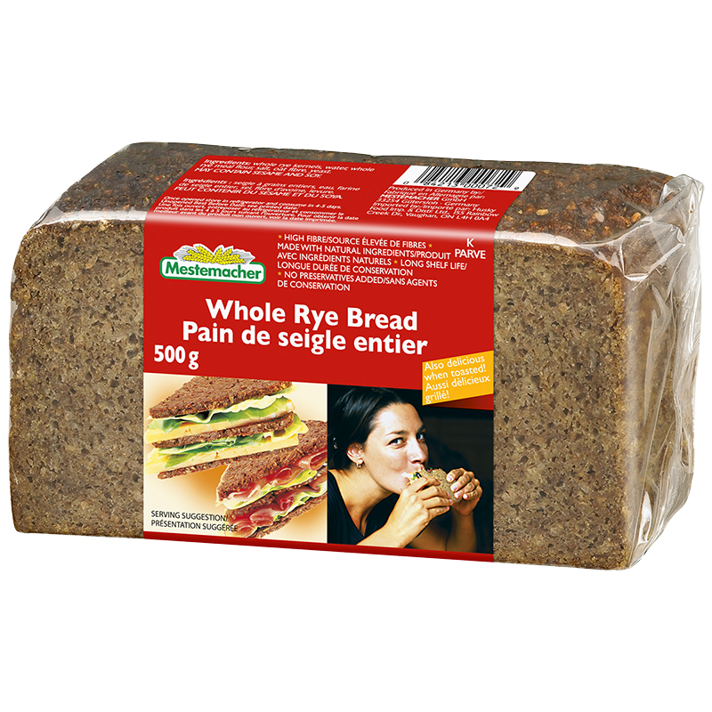 Mestemacher Loaf - Organic Whole Rye - 500g