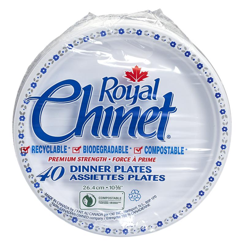 Royal Chinet Dinner Plates
