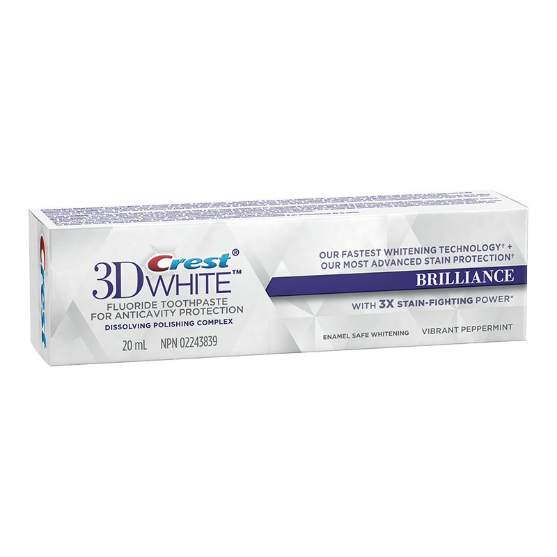 Crest 3D White Toothpaste Brilliance - Vibrant Peppermint - 20ml