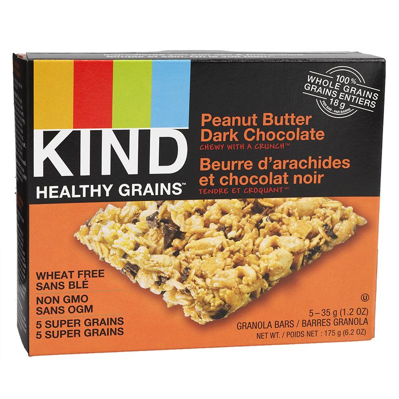 Kind Healthy Grains Bar - Peanut Butter Dark Chocolate - 5 x 35g