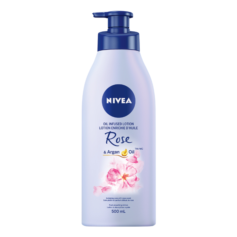 Nivea Oil Infused Lotion - Rose and Argan Oil - 500ml