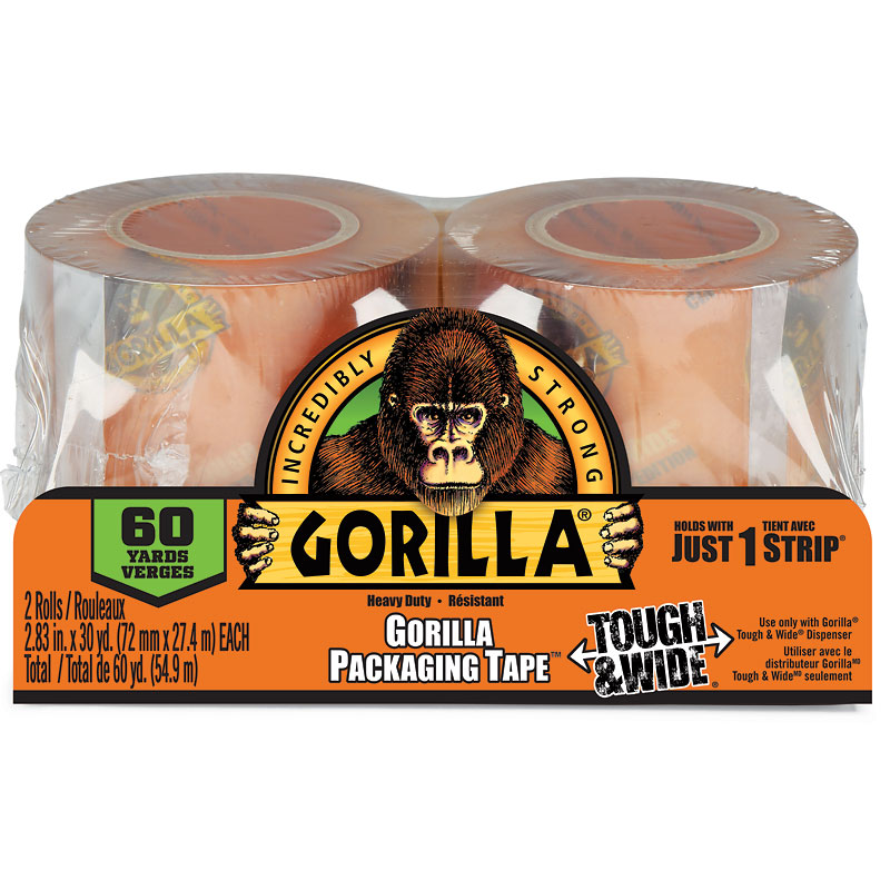 Gorilla Shipping Tape Refill - 2 pack