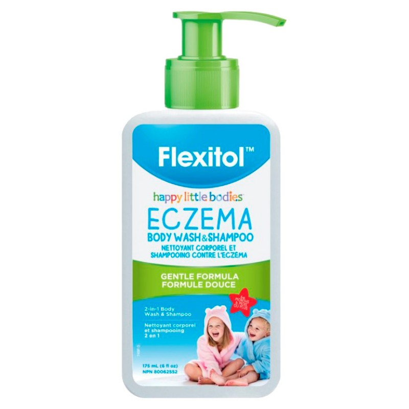 Flexitol Happy Little Bodies Eczema Body Wash and Shampoo - 175ml